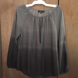 Gray gradient top, Fred David, size medium